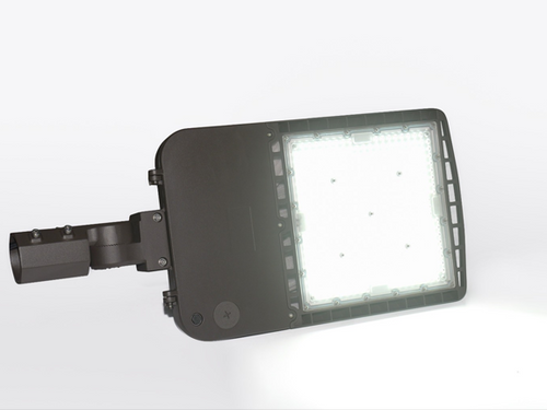 LED area light 100W 5000K wet rated — pole or wall mount for parking lots, driveways, and perimeter security
